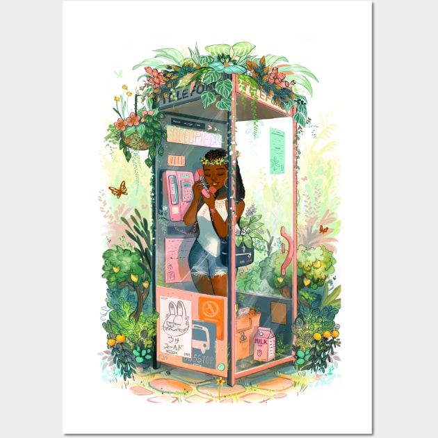 Phone Booth Wall Art by GDBee